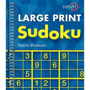 Large print sudoku book.