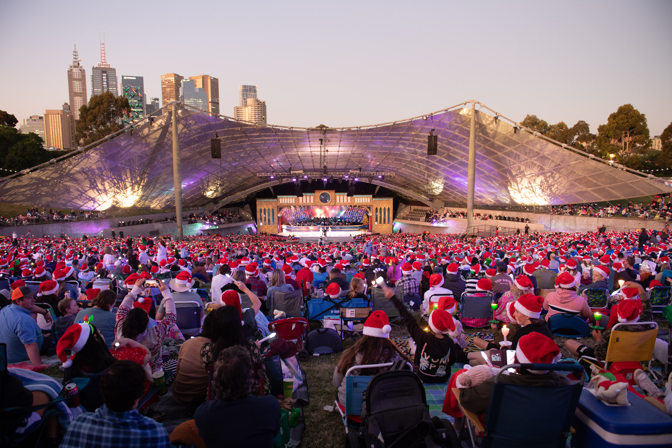 Carols at dusk