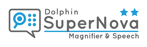 Dolphin SuperNova Magnifier and Speech Logo