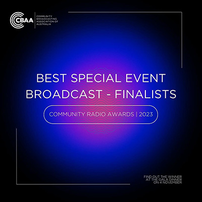 CBAA Best Special Event Broadcast 2023