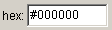 Hex value input box
