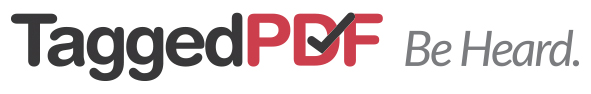 TaggedPDF Be Heard logo