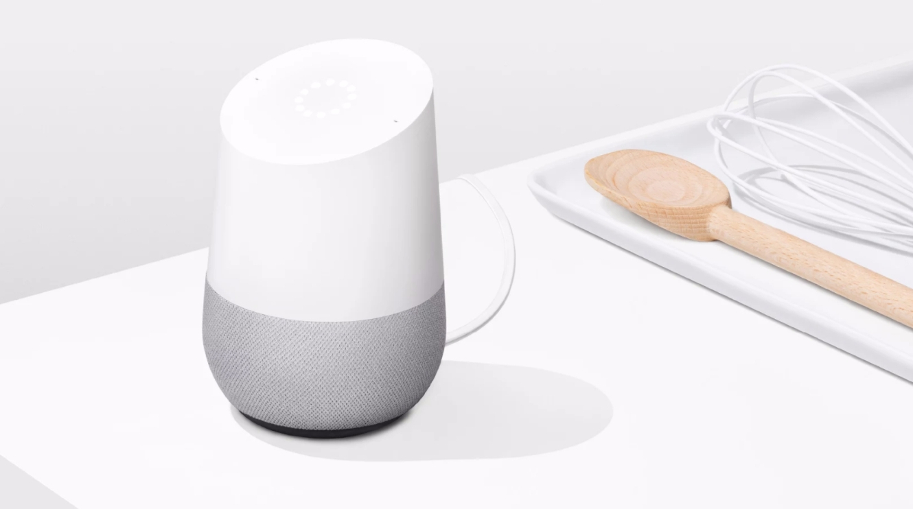 A Google Home unit. Image courtesy of the Google Home sales website,