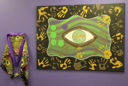 artwork and plaque