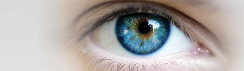 close up of an eye with Glaucoma