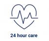 Icon - heart with a pulse line through it.