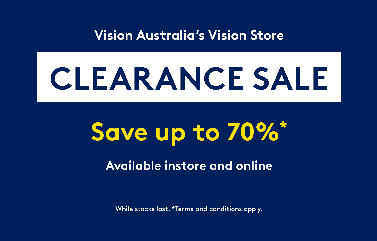 Vision Store Clearance Sale - Save up to 70%. Available instore an online. While stocks last. Terms and conditions apply